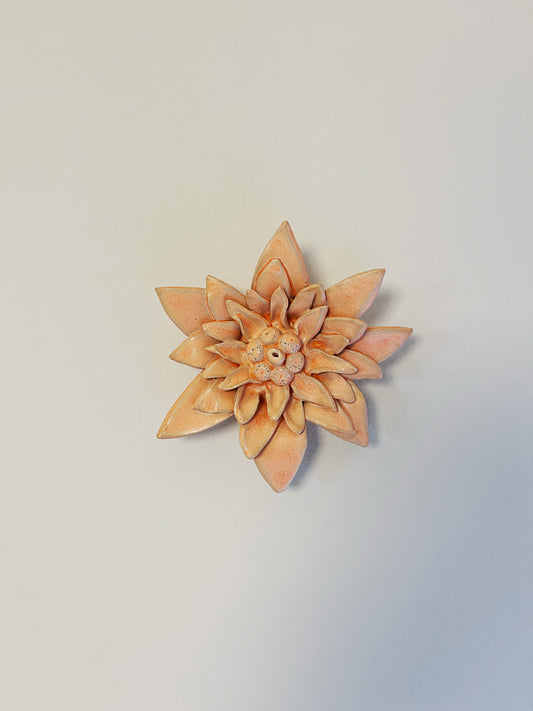Keramik blomst - Koral