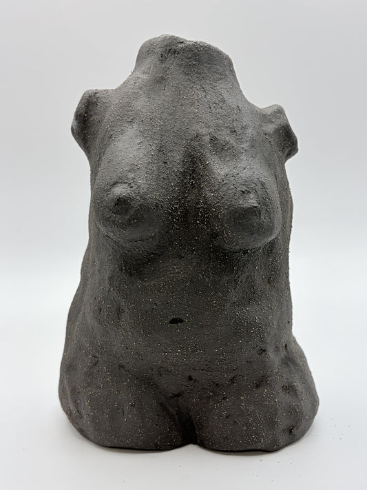 Dame skulptur - sort stor